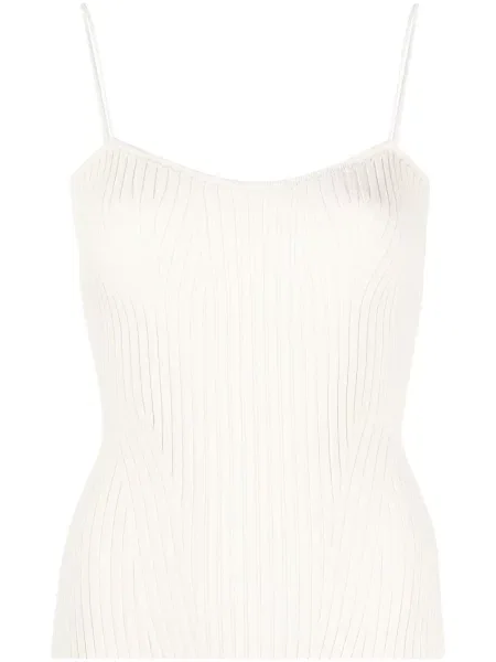 Dzianinowy top Khaite biały