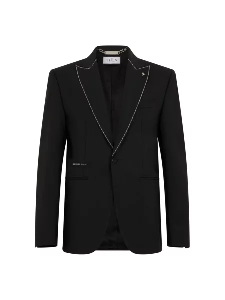 Marynarka Philipp Plein wełniana czarna