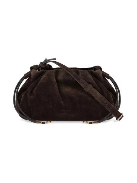 Torebka crossbody Marella zamszowa brązowa