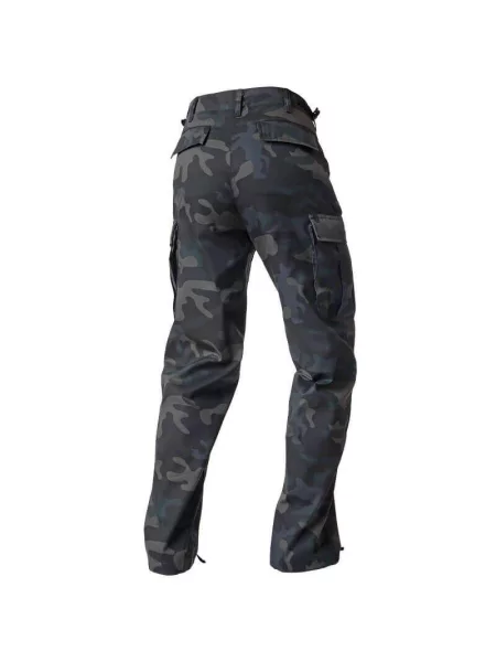 Spodnie bushcraft Brandit BDU Ranger Dark Camo czarne