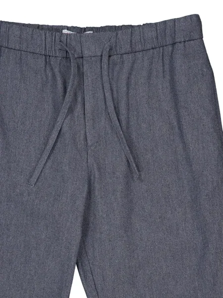 Pantaloni Frescobol Carioca cu model herringbone albastru