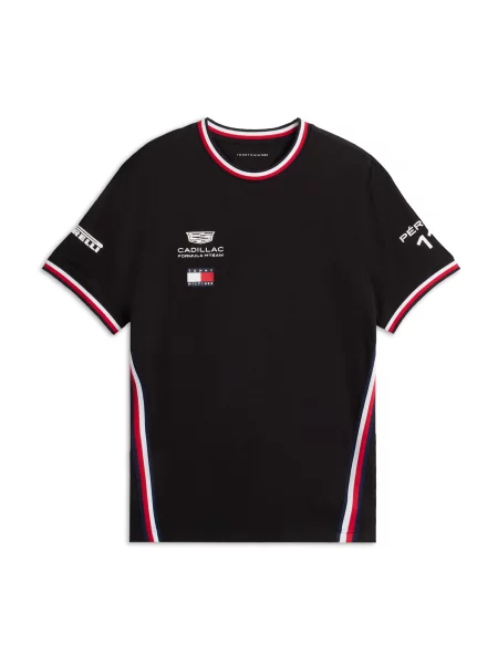 TOMMY HILFIGER Tricou X Replica Perez Tee bleumarin / roșu / negru alb