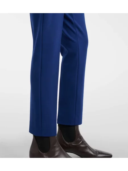 Cropp pantaloni Max Mara din jerseu albastru