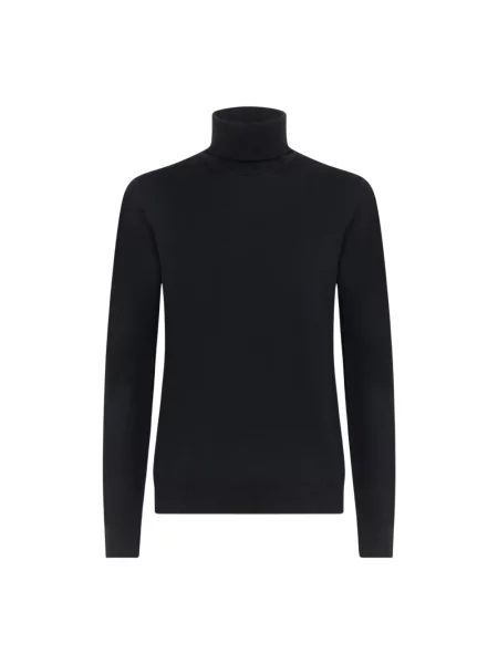 Sweter z golfem Alpha Industries wełniany niebieski