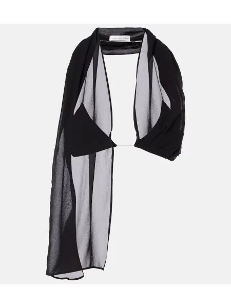 Top Christopher Esber de mătase negru