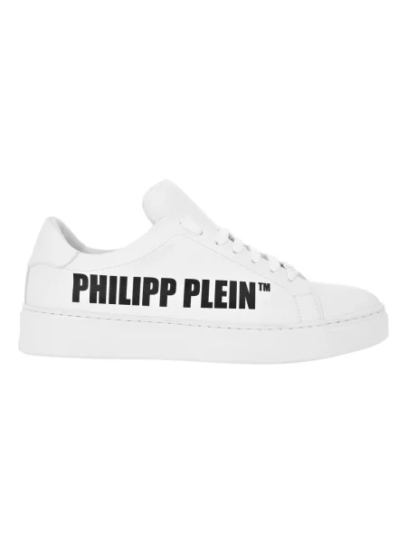 Sneakersy Philipp Plein skórzane białe