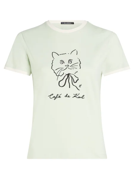 Karl Lagerfeld tricou din femei bej