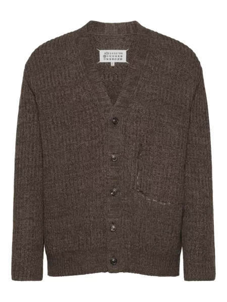 Cardigan Maison Margiela de lână maro