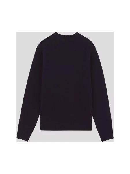 Sweter Maison Kitsune wełniany niebieski