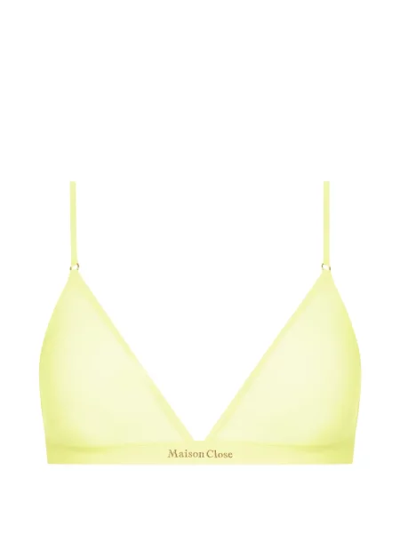 Sutien triunghi Maison Close galben