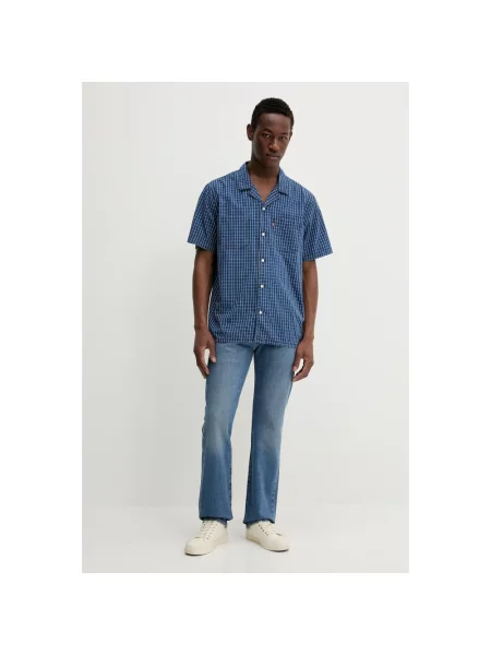 Jeansy o kroju straight fit z mieszanki bawełny model Levi s®ORIGINAL' Levi's niebieskie