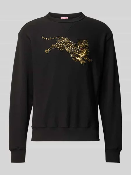 Bluza z czystej bawełny Kenzo czarna