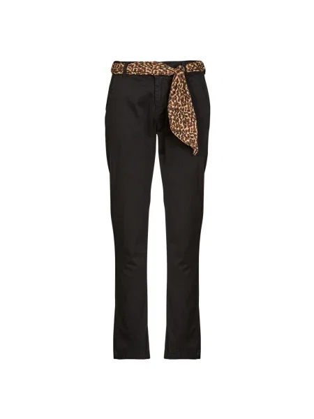 Pantaloni chino Le Temps Des Cerises negru