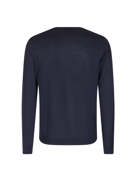 Sweter Roberto Collina niebieski