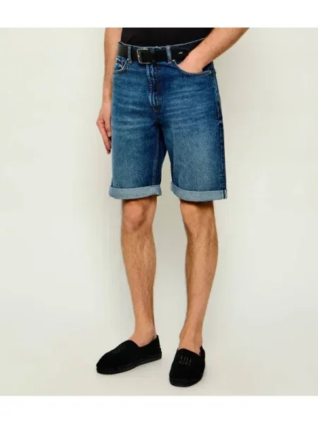 HUGO De blugi pantaloni scurți HUGO | Relaxed fit albastru