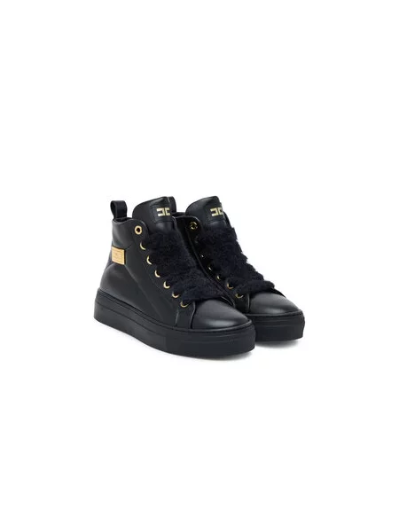 Elisabetta Franchi Aulinukai High Top Lace UP S juoda