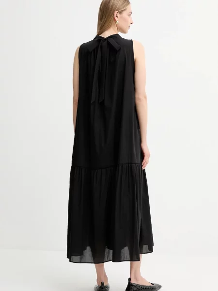 Макси платье Weekend Max Mara клеш черное