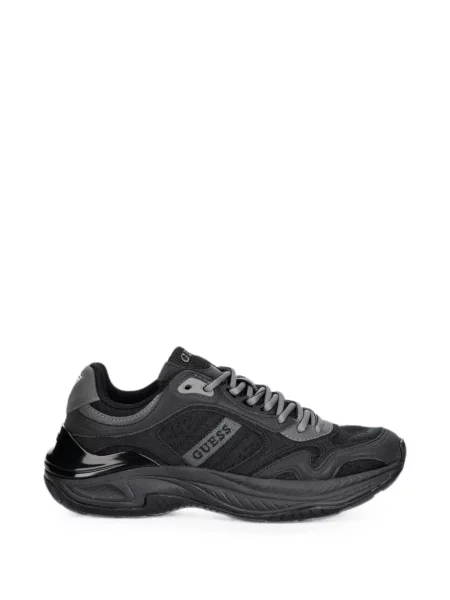 Sneakerși Guess cu autograf negru