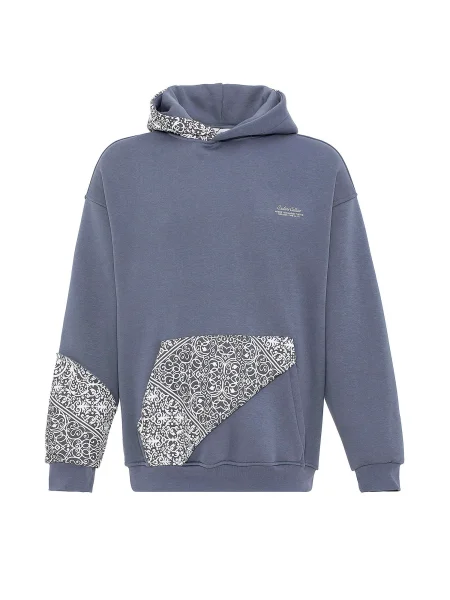 VAMOS CLO Mikina grafitová stříbrná