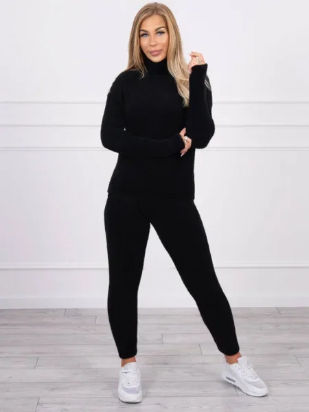 Pulover Kesi din lână alpaca negru