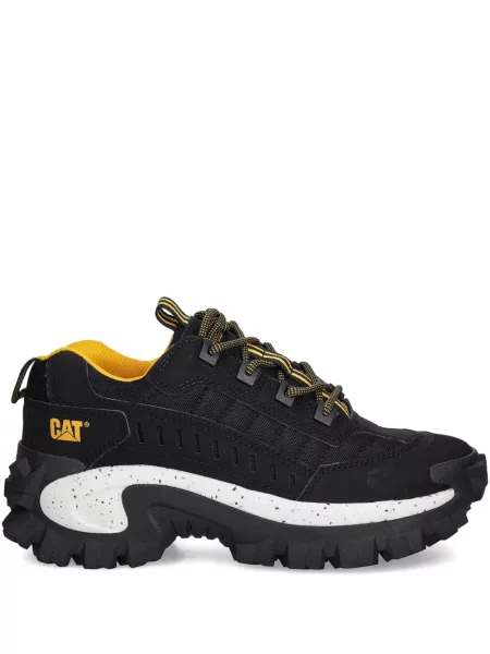 Sneakerși Caterpillar cu șireturi din dantelă chunky negru