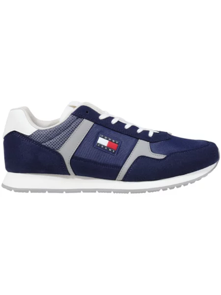Tommy Jeans Tenisice Tjm Runner Casual Tamnoplava plava