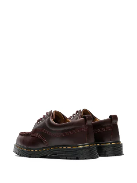 Кожени лоуфъри Dr. Martens с връзки кафяво