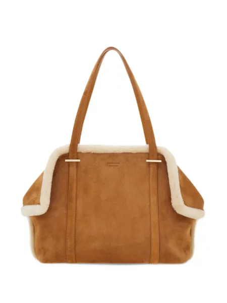 Shopper kabelka Ferragamo hnedá