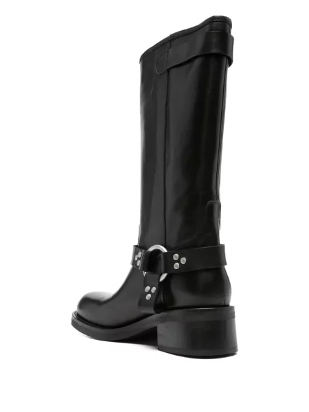 Botine P.a.r.o.s.h. cu cataramă cu tepi negru