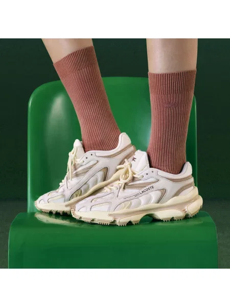 Кроссовки Lacoste бежевые