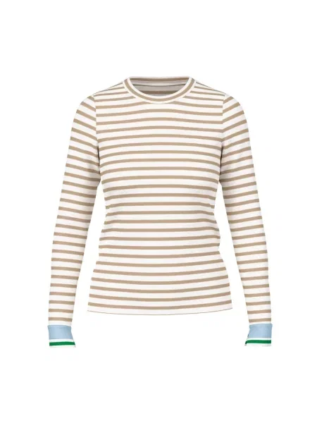 Top Marc Cain w paski brązowy