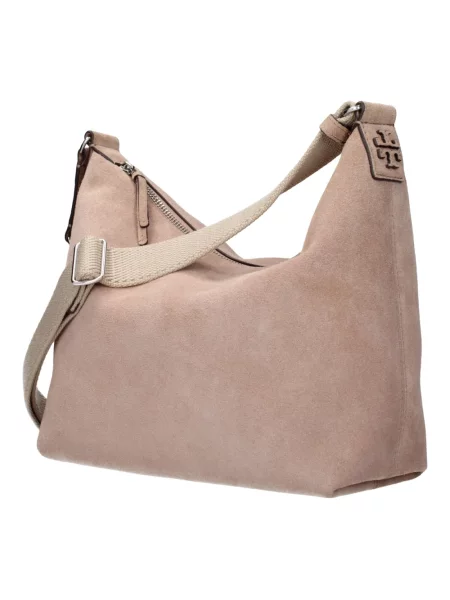 Torebka Tory Burch zamszowa różowa