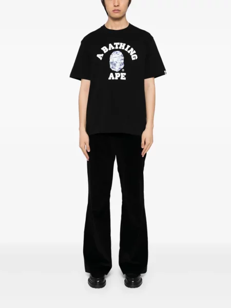 Tricou A Bathing Ape® cu imagine negru