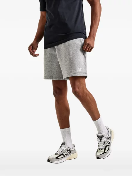 Fleece μικρός αθλητικά σορτς New Balance με κορδόνι μαύρο