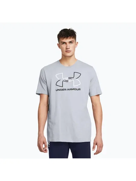 Sportovní tričko Under Armour GL Foundation Update mod gray medium heather/black černé