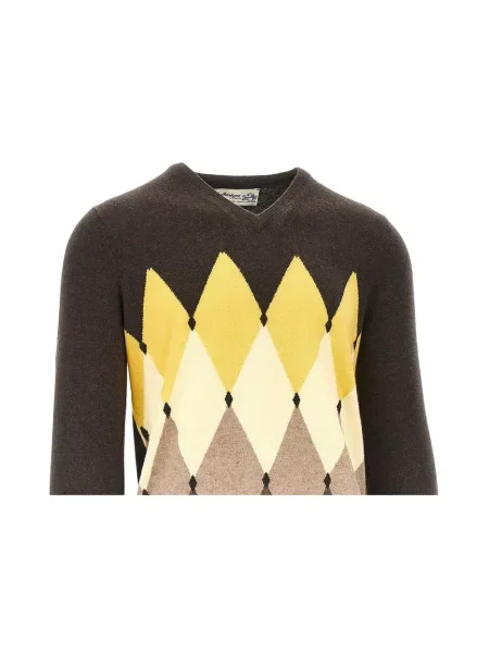 Sweter Ballantyne z kaszmiru brązowy