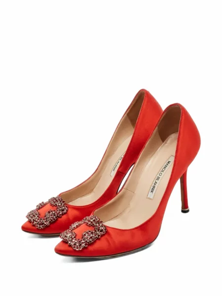 Pantofi cu toc Manolo Blahnik roșu