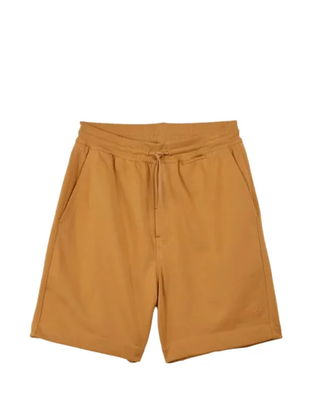Pantaloni scurți Y-3 din material terry maro