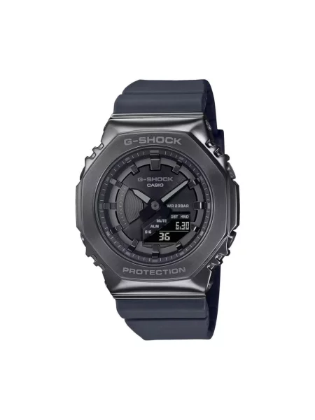 Lniany zegarek Casio czarny