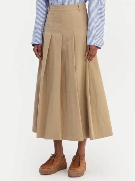 Weekend Max Mara Пола тип трапец Orme бежов