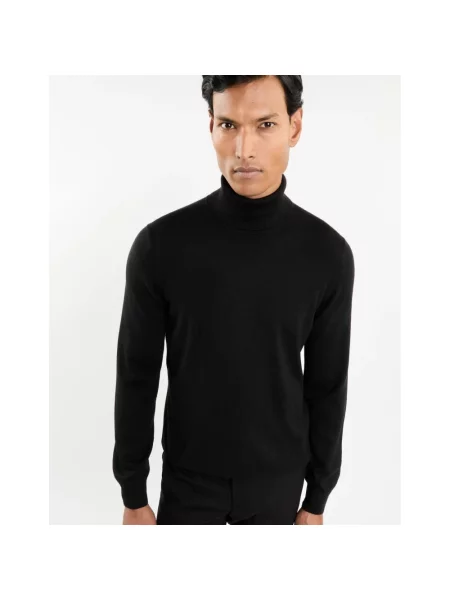 Sweter Fay wełniany czarny