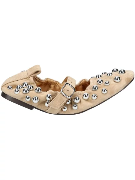 Baleríny Steve Madden se cvočky béžové