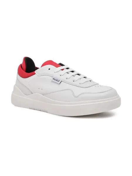 HUGO De piele sneakers Blake_Tenn_tbna alb