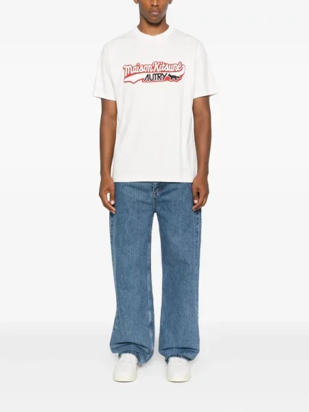 Tricou Autry cu imagine alb