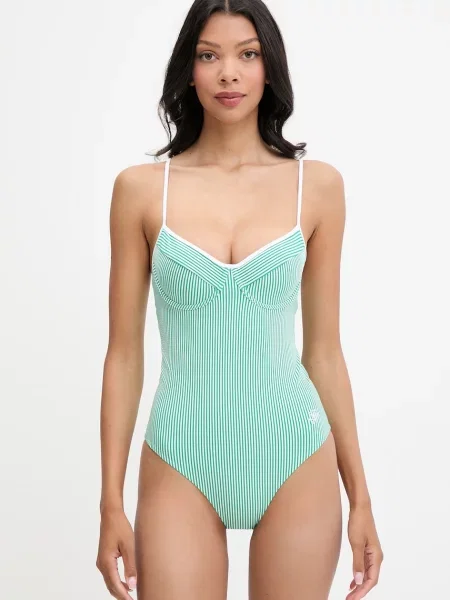 Tommy Hilfiger jednodílné plavky SUMMER zelené