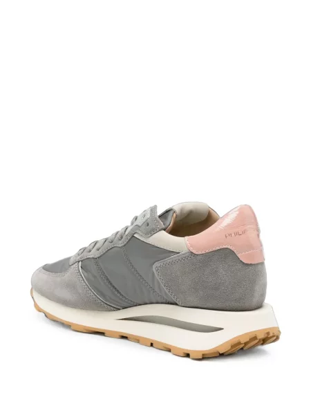 Sneakerși Philippe Model Paris din piele de căprioară gri