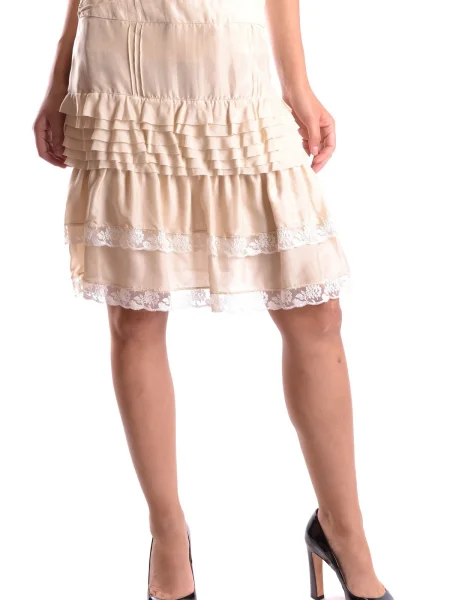 Fustă Pinko de mătase alb