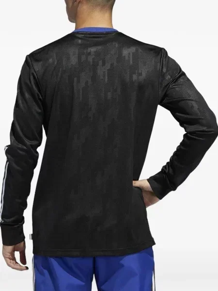 Pruhované krajkové pruhované tričko Adidas s vázáním šedé