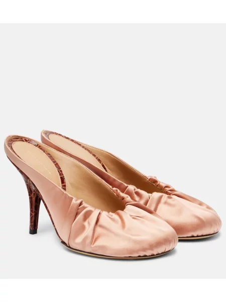 Satenaste mules Dries Van Noten roza