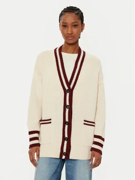 Weekend Max Mara Kardiganas Vicolo Écru balta